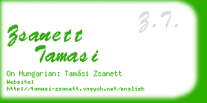 zsanett tamasi business card